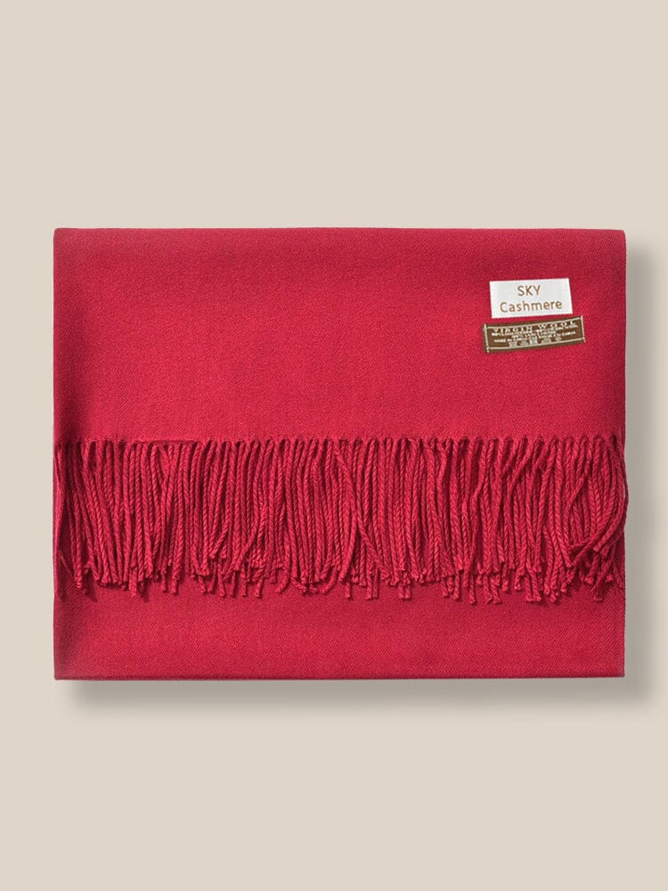 Soft Solid Tassel Scarf - Image 28