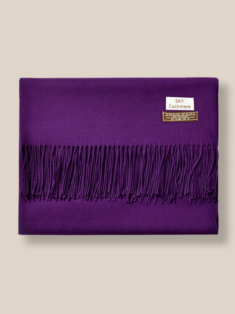 Soft Solid Tassel Scarf - Image 30