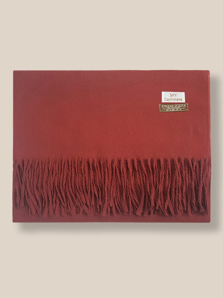 Soft Solid Tassel Scarf - Image 31
