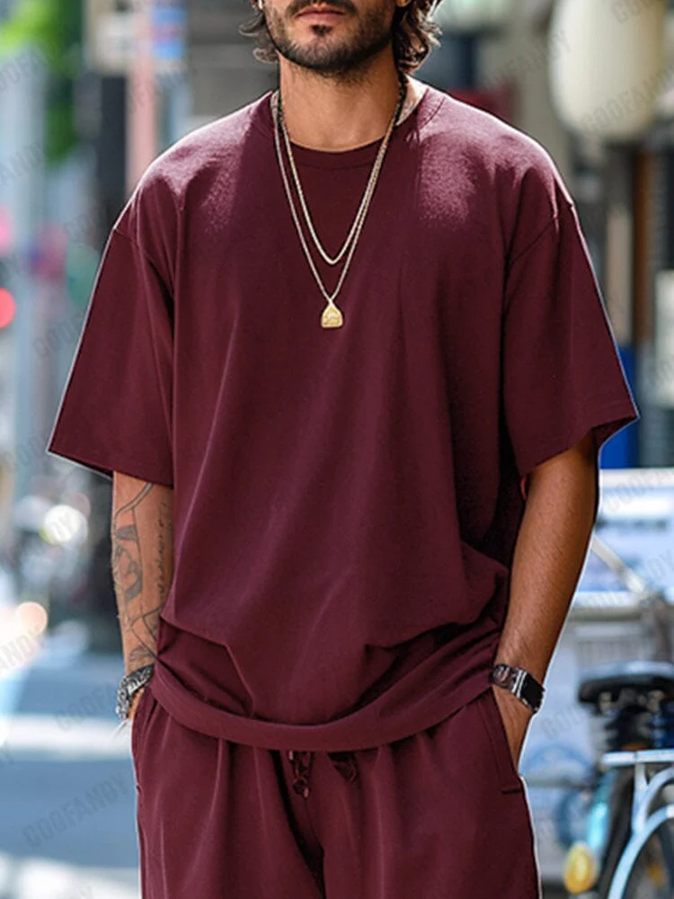 Soft Stretch T-shirt Cargo Pants Set - Image 4