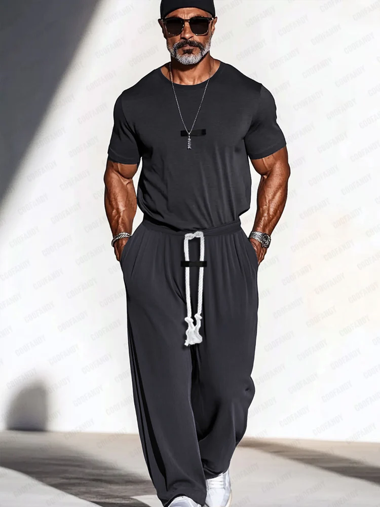 Soft Stretch T-Shirt Pants Set - Image 2