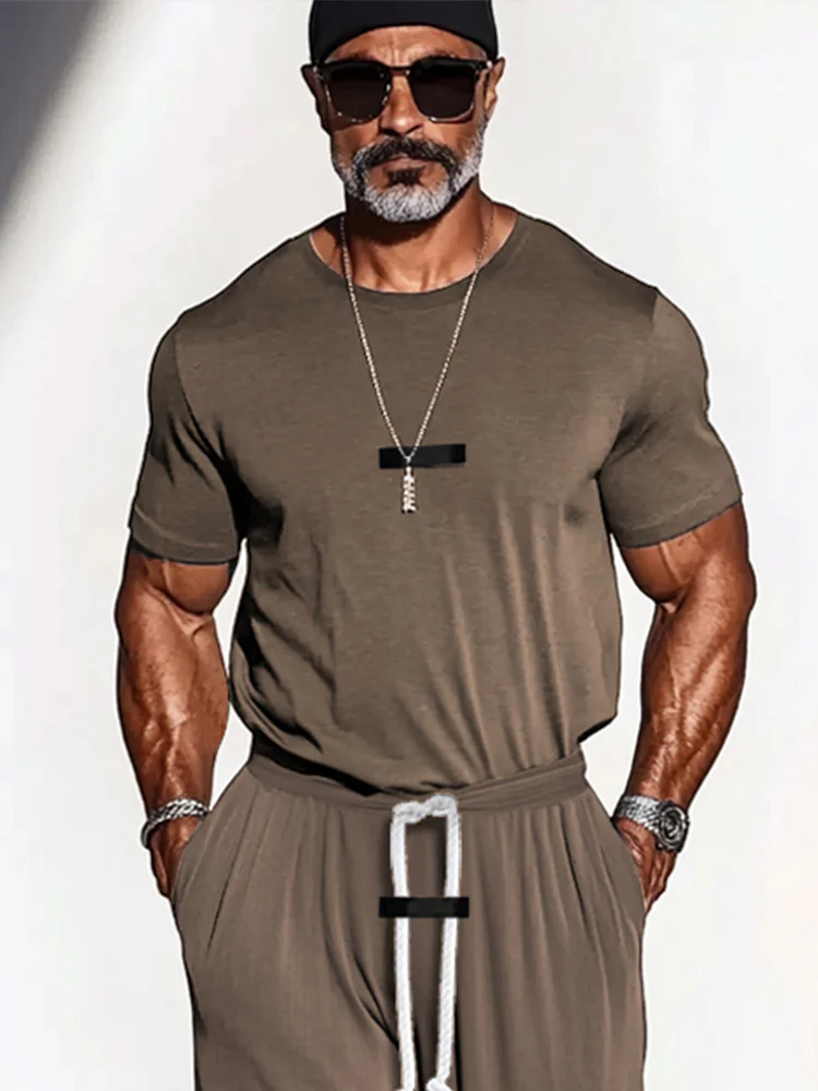 Soft Stretch T-Shirt Pants Set - Image 3