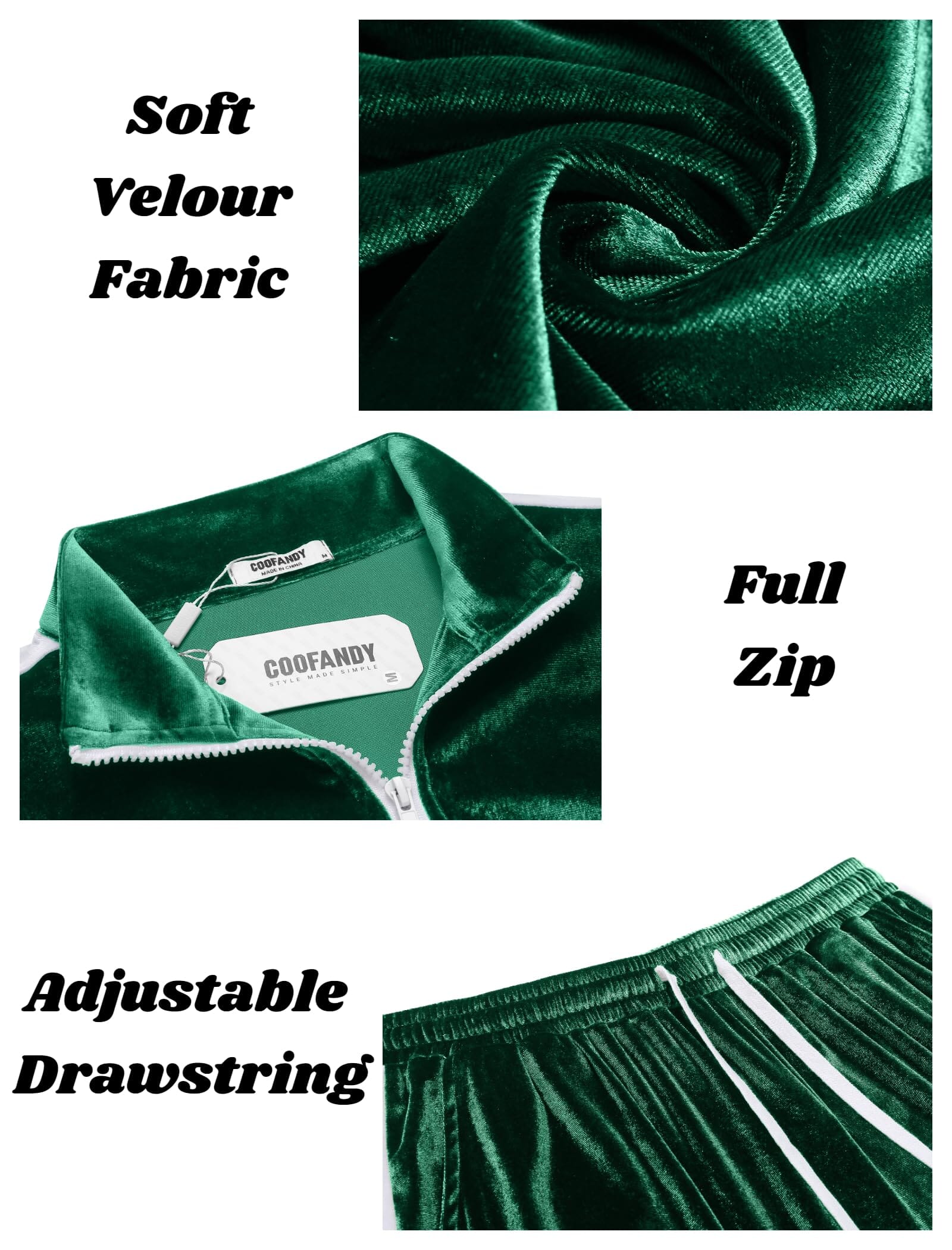 Soft Velour Velvet Tracksuit Set (US Only) - Image 10