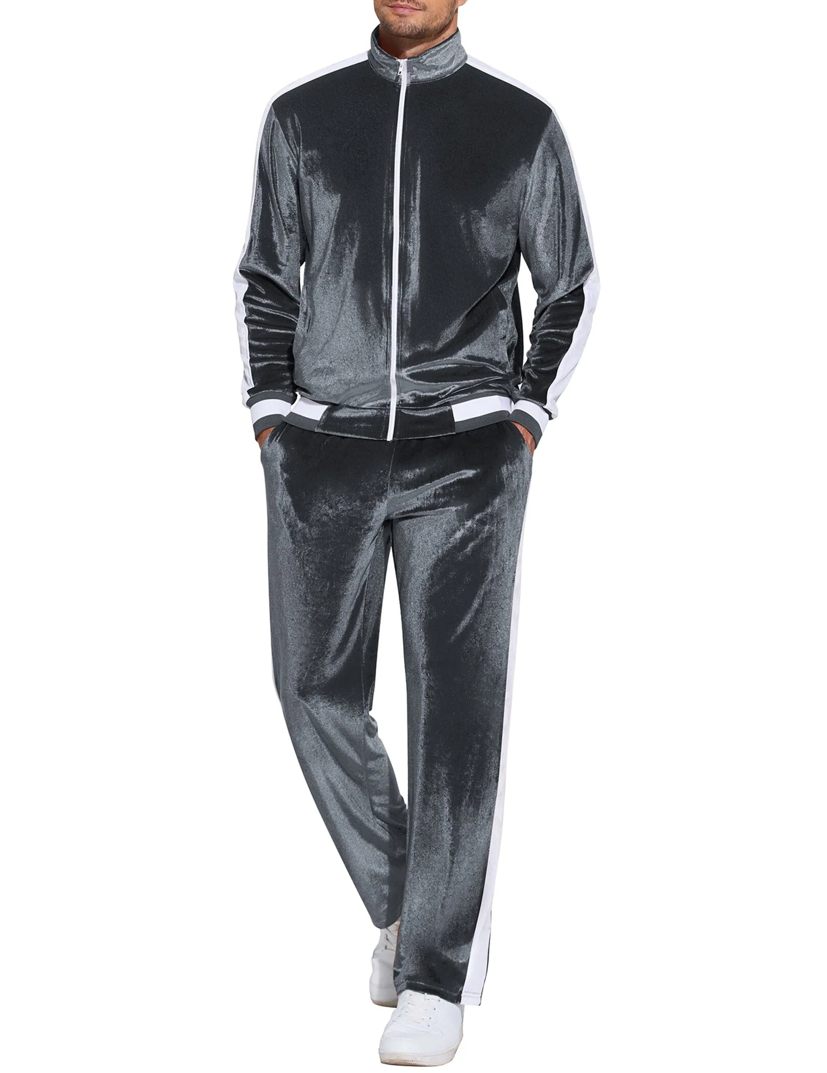 Soft Velour Velvet Tracksuit Set (US Only) - Image 5