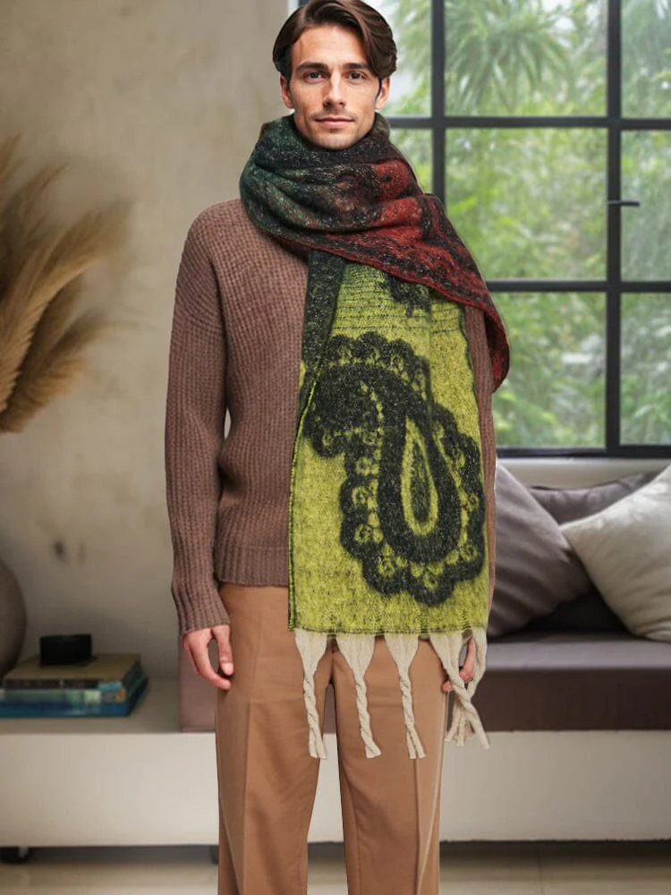 Soft Warm Tassel Shawl Scarf - Image 10