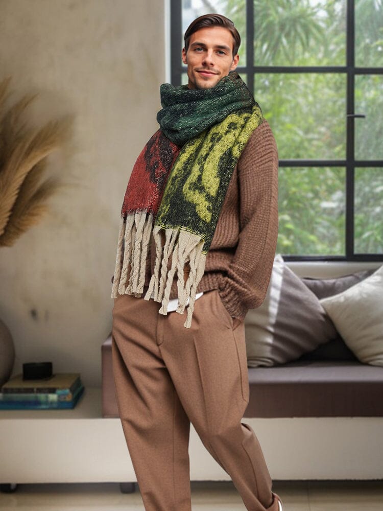 Soft Warm Tassel Shawl Scarf - Image 11