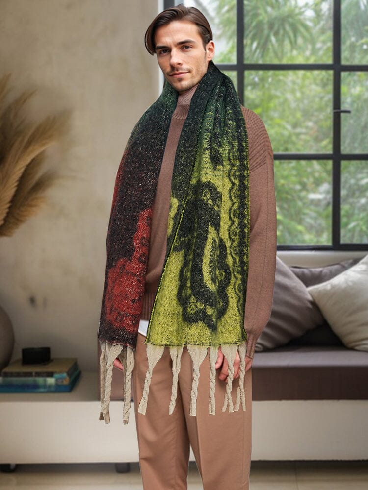 Soft Warm Tassel Shawl Scarf - Image 12