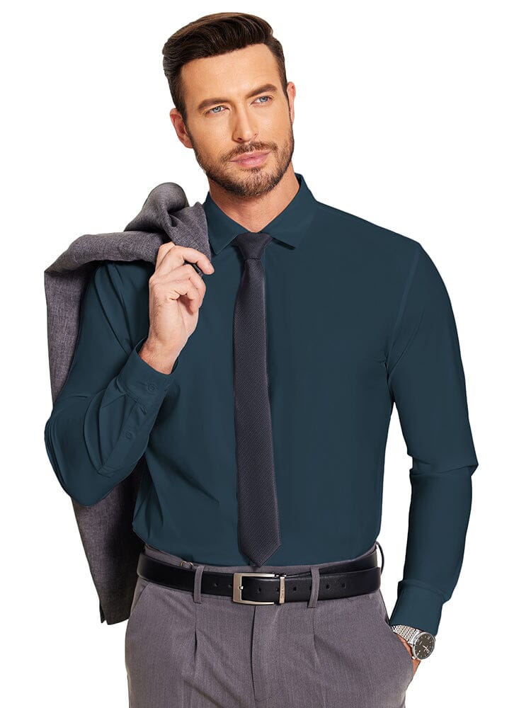 Solid Stretch Business Shirt (US Only) - Image 4