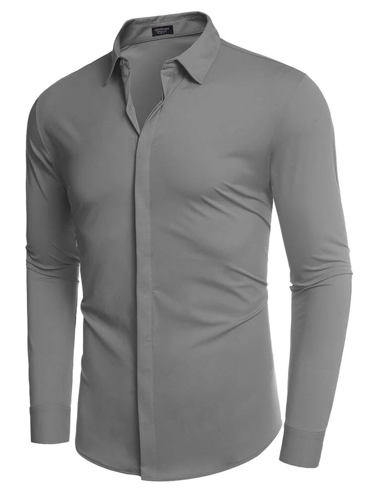 Solid Stretch Business Shirt (US Only) - Image 9
