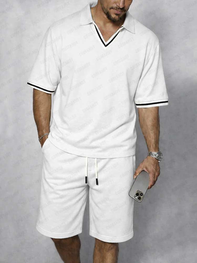 Sporty Stripe Trim Matching Set