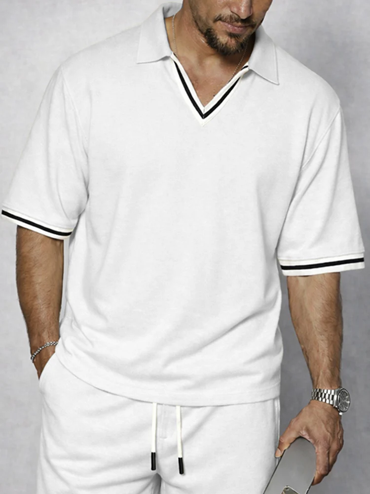 Sporty Stripe Trim Matching Set - Image 3