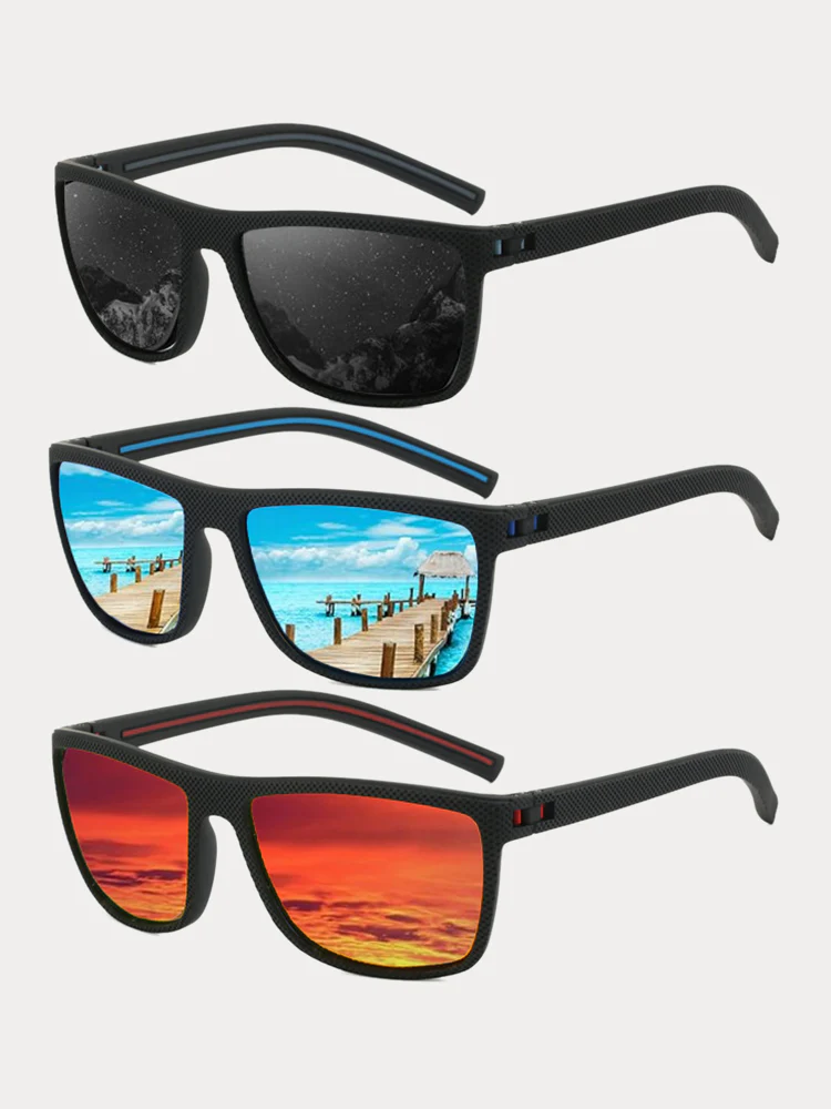 Square Frame Polarized Sunglasses - Image 12
