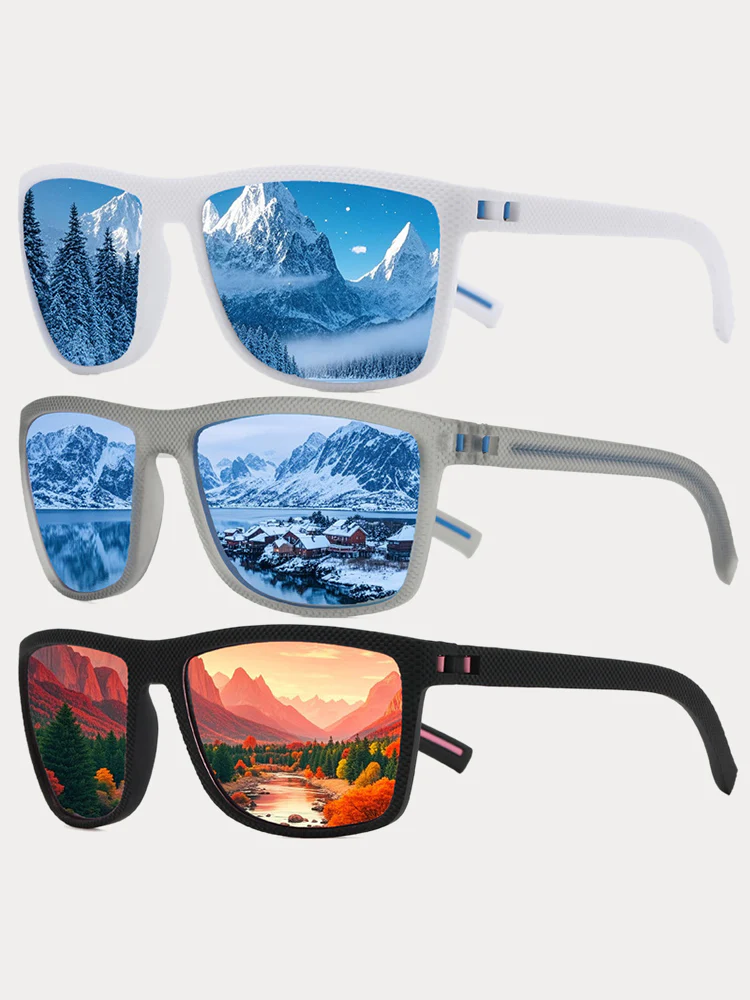 Square Frame Polarized Sunglasses - Image 13
