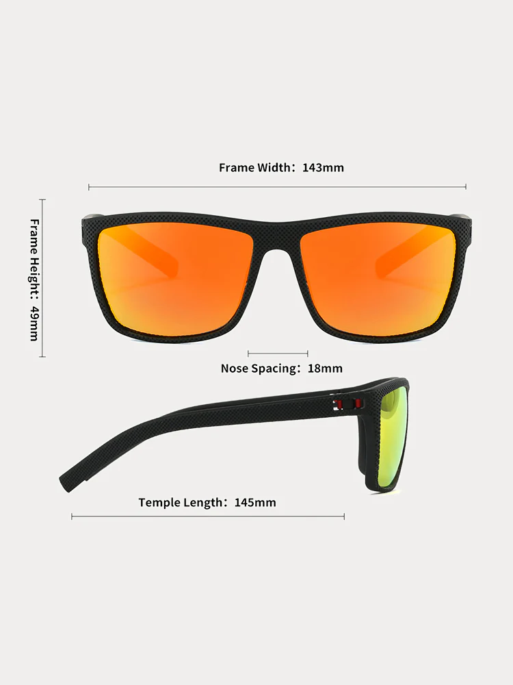 Square Frame Polarized Sunglasses - Image 3