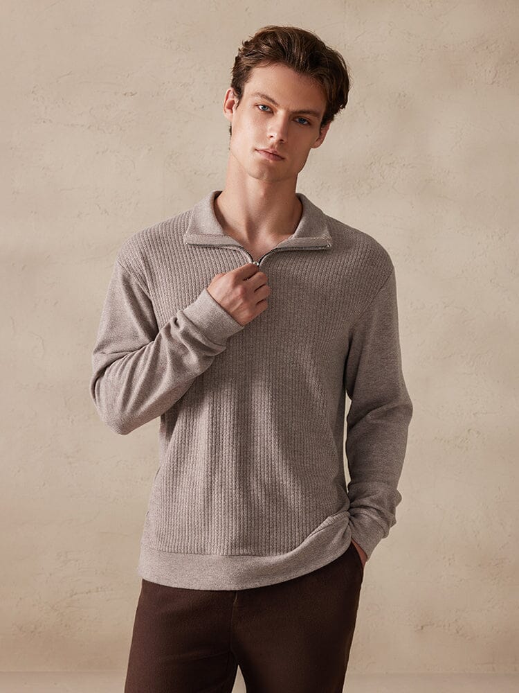 Stretchy Polo-Collor Sweater - Image 2