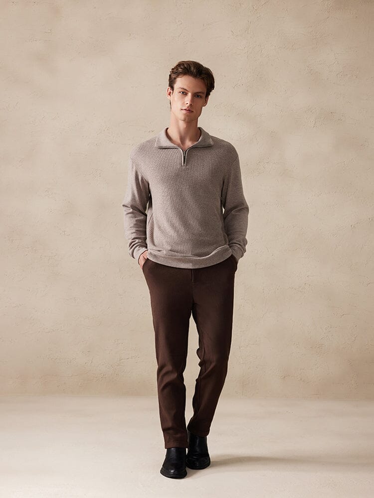Stretchy Polo-Collor Sweater - Image 4