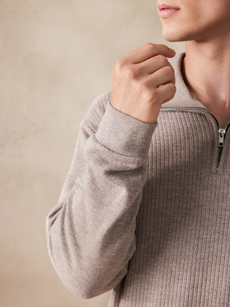 Stretchy Polo-Collor Sweater - Image 6