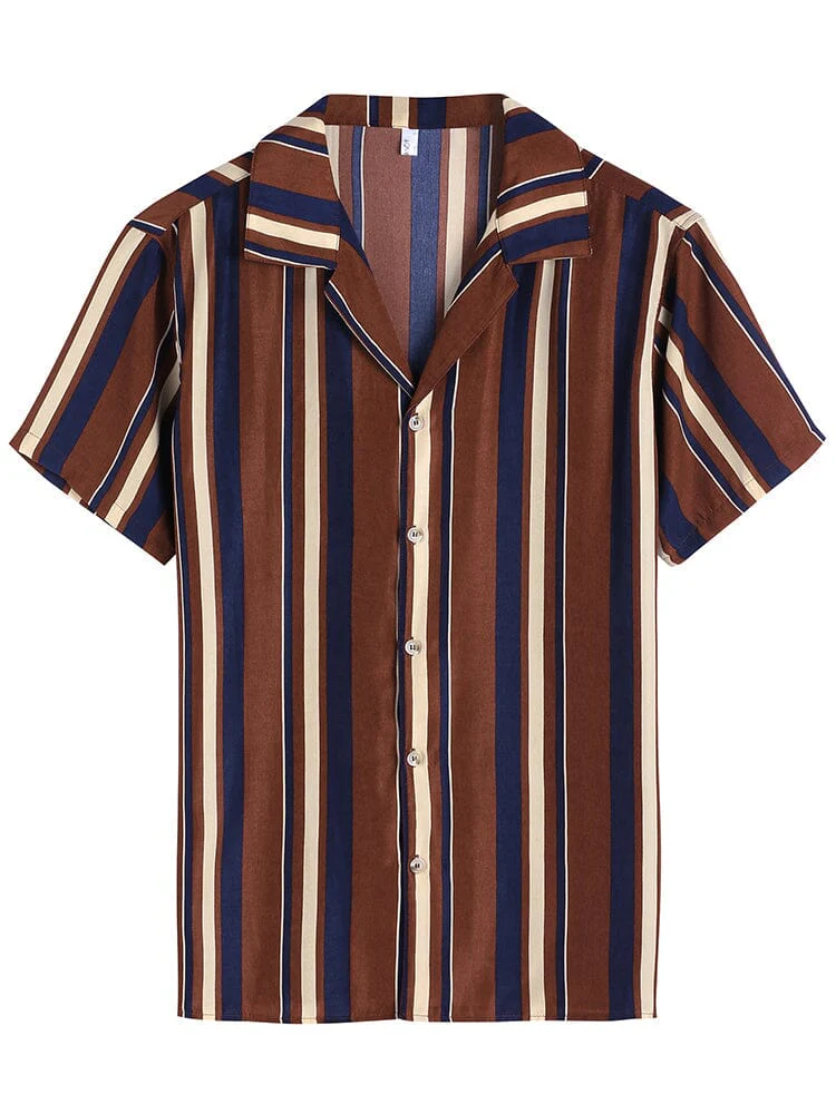 Striped Button Down Beach Shirts (US Only) - Image 18