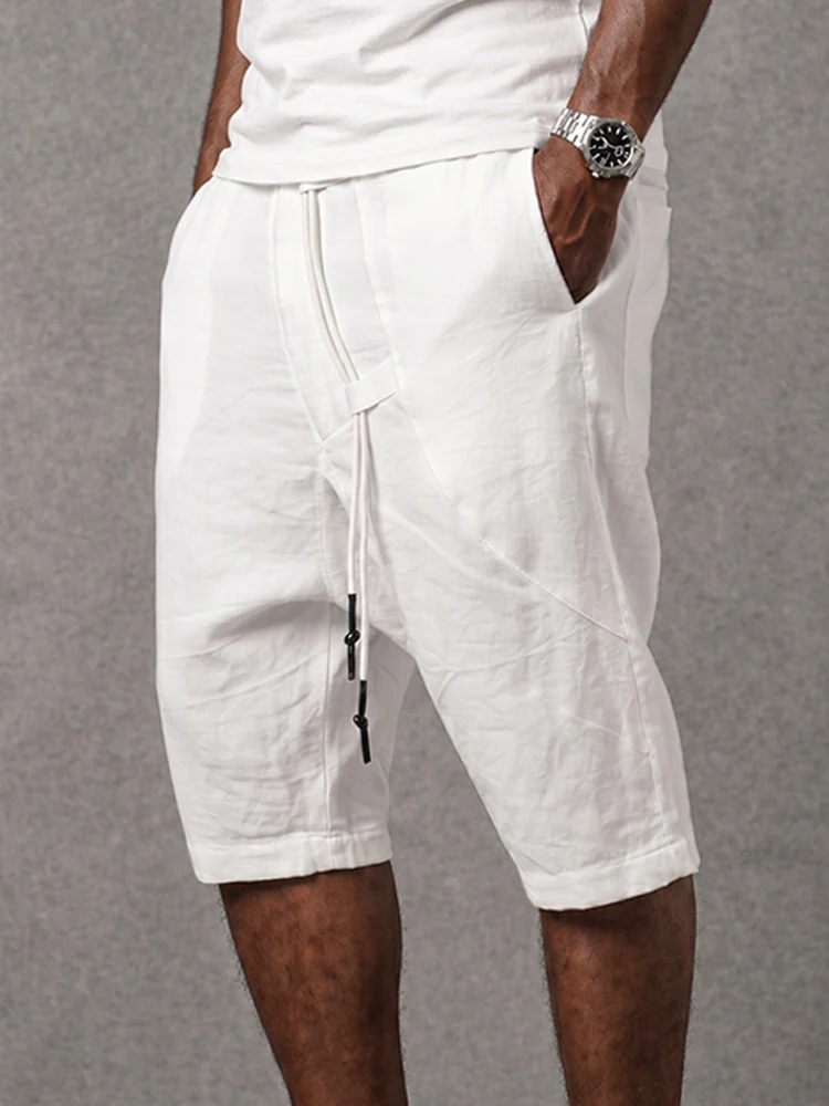 Stylish 100% Cotton Drop Crotch Shorts - Image 3