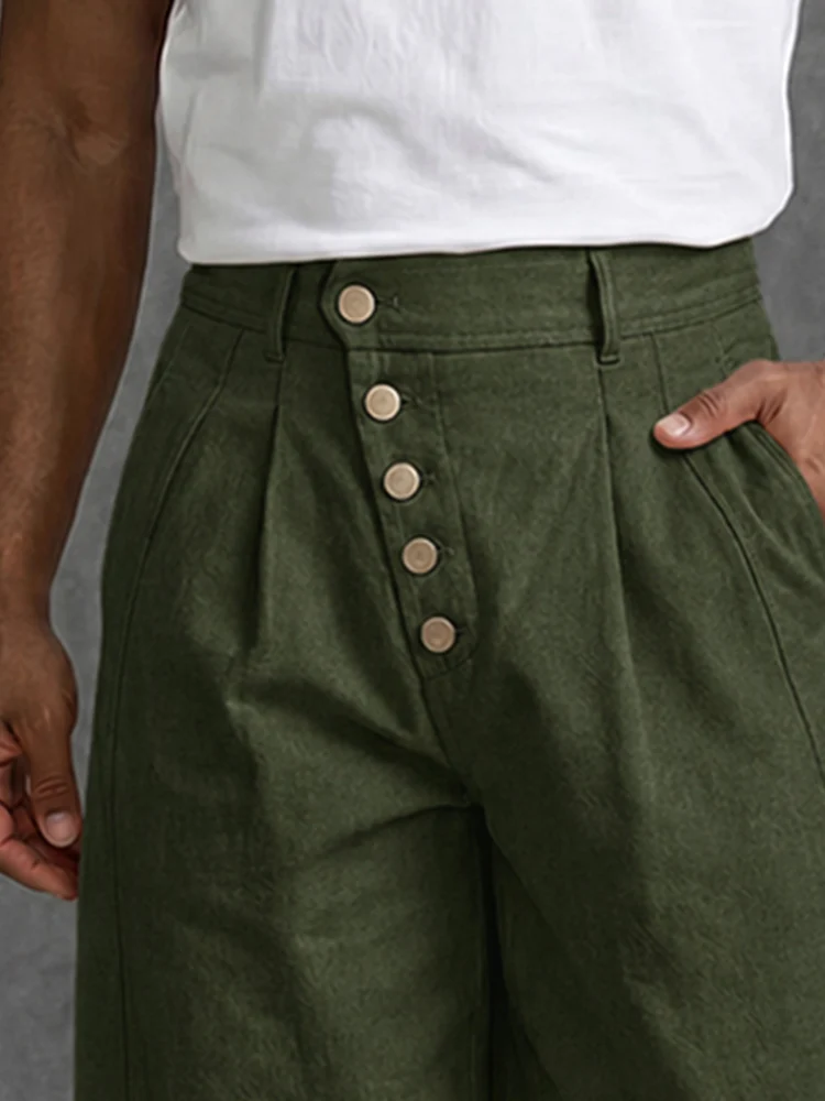 Stylish 100% Cotton Harem Chino Pants - Image 3