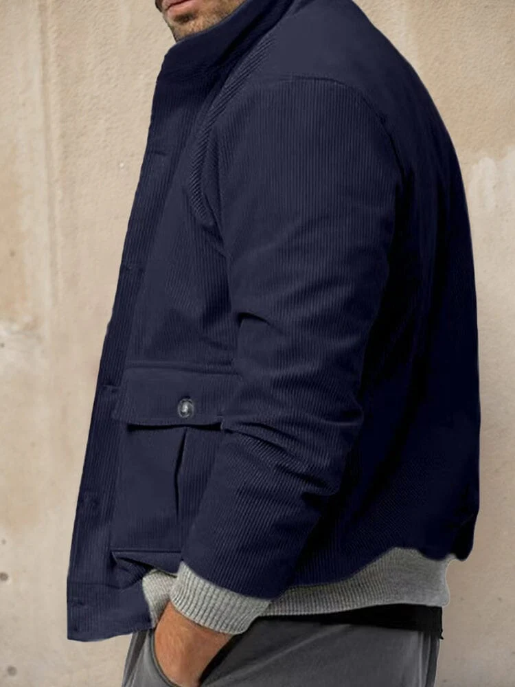 Stylish Casual Corduroy Jacket - Image 5