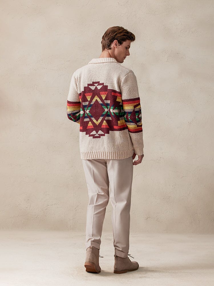 Stylish Colorful Graphic Cardigan - Image 4