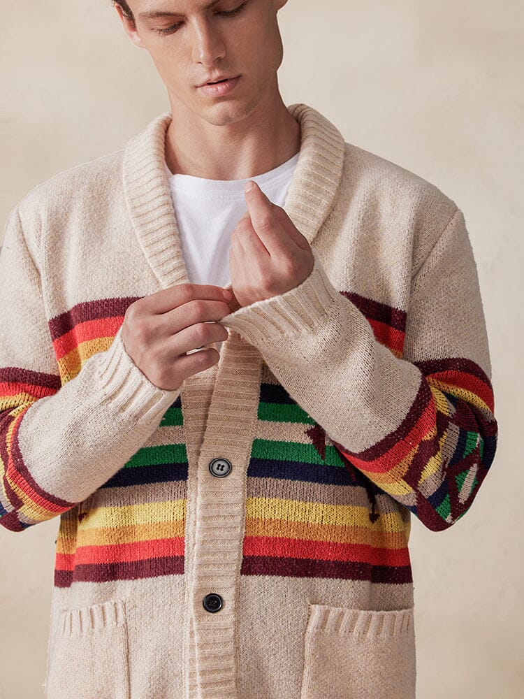 Stylish Colorful Graphic Cardigan - Image 7