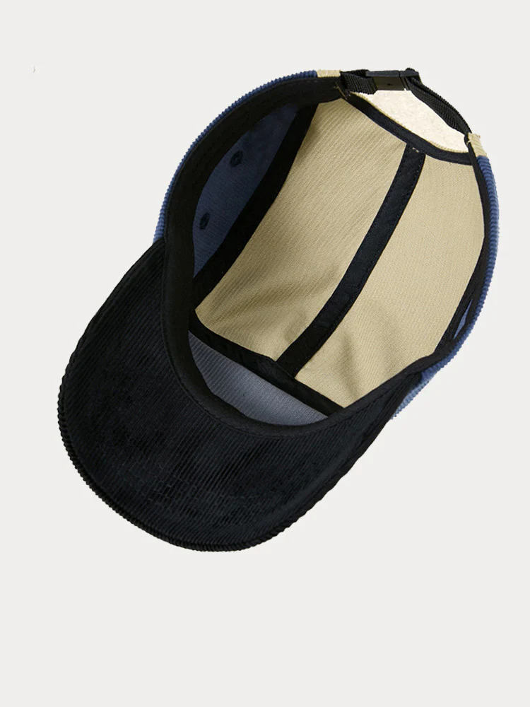 Stylish Contrast Color Corduroy Cap - Image 9