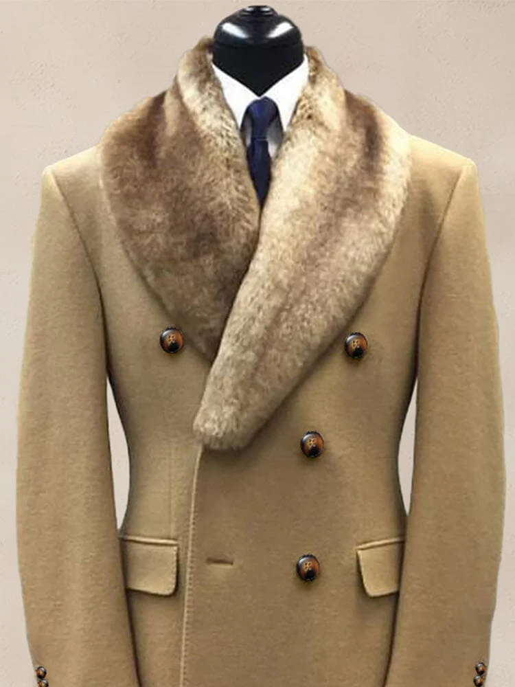 Stylish Double-Breasted Tweed Coat - Image 10