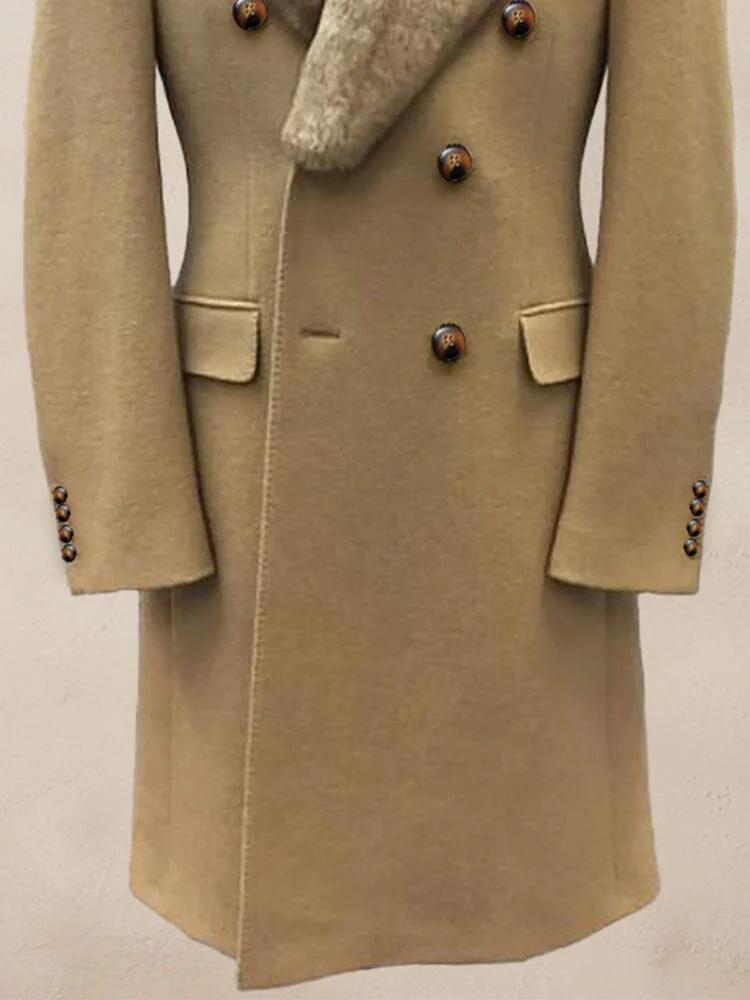 Stylish Double-Breasted Tweed Coat - Image 12