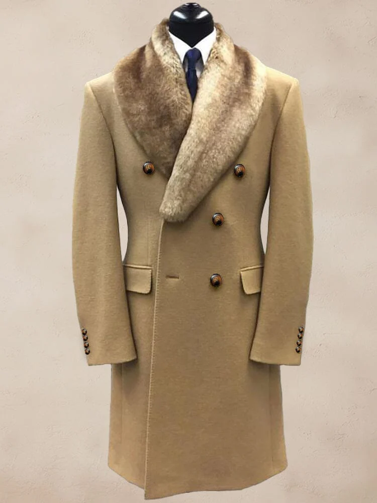 Stylish Double-Breasted Tweed Coat - Image 5