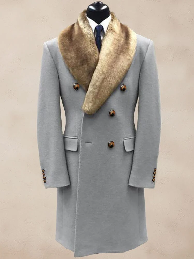 Stylish Double-Breasted Tweed Coat - Image 6