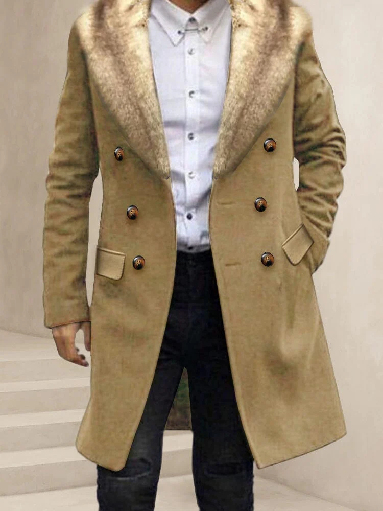 Stylish Double-Breasted Tweed Coat - Image 9