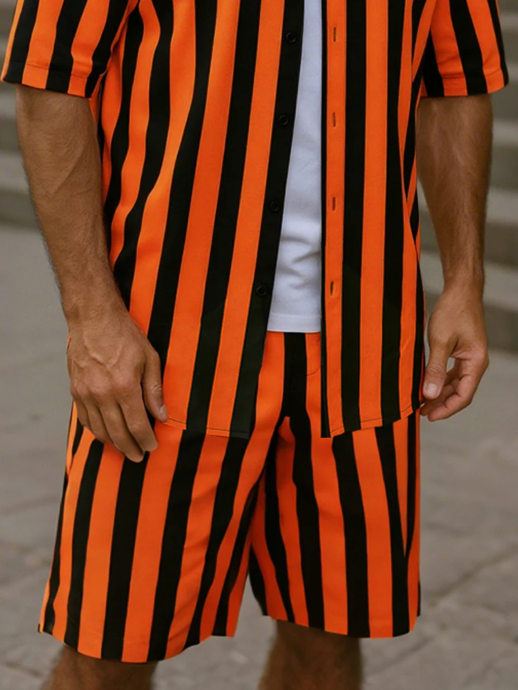 Stylish Eye Catching Stripe Matching Set - Image 4