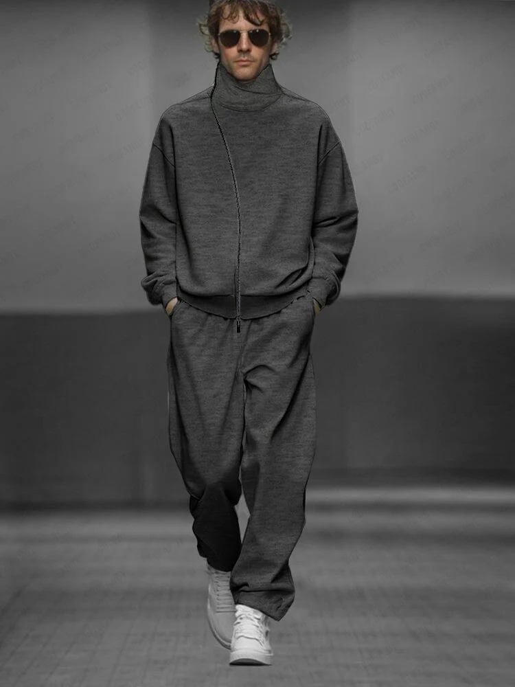 Stylish Full-Zip Jacket Set - Image 2