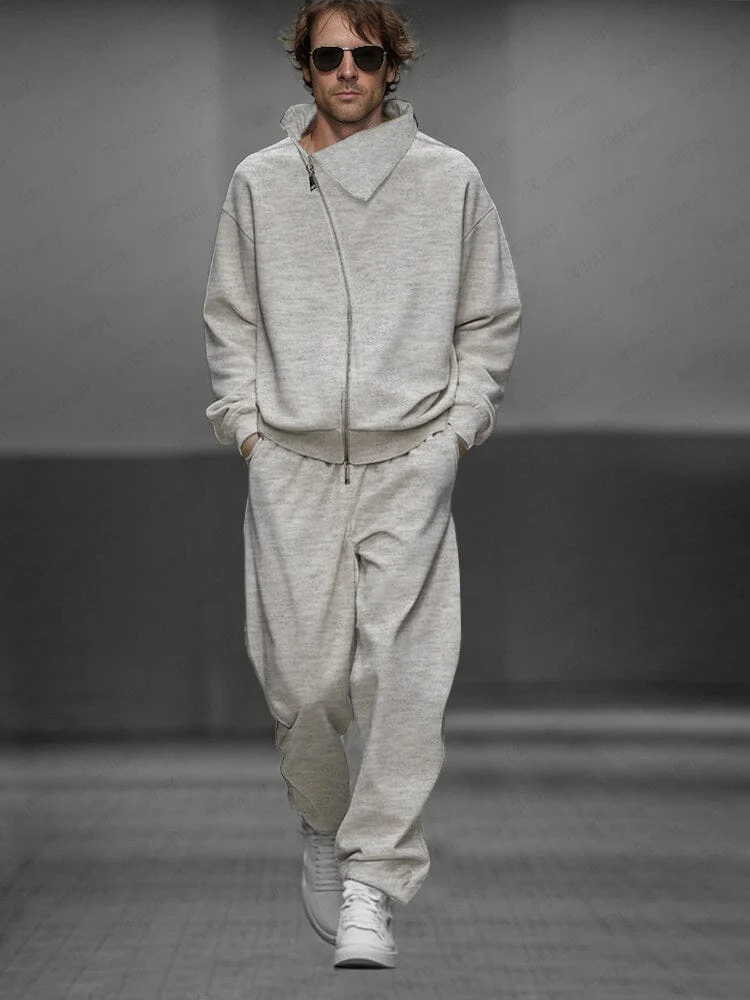 Stylish Full-Zip Jacket Set - Image 3