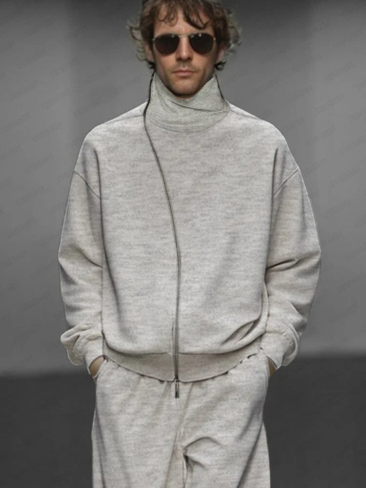 Stylish Full-Zip Jacket Set - Image 4
