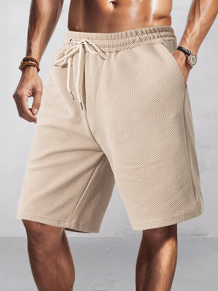 Stylish Jacquard Textured Shorts - Image 3