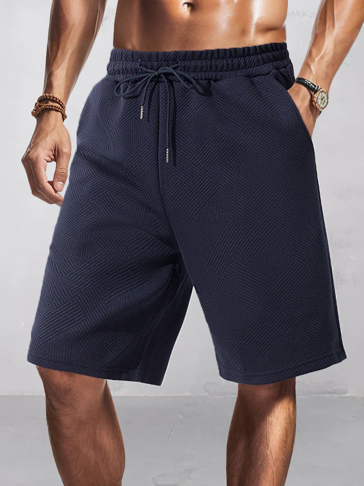 Stylish Jacquard Textured Shorts - Image 4