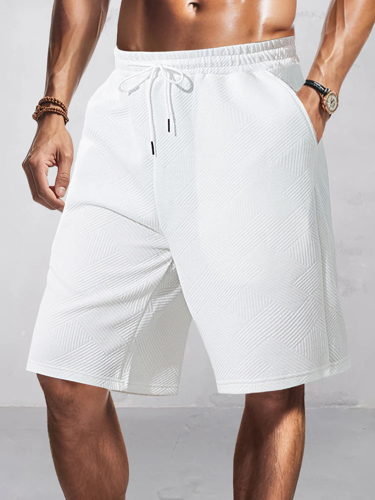 Stylish Jacquard Textured Shorts - Image 5