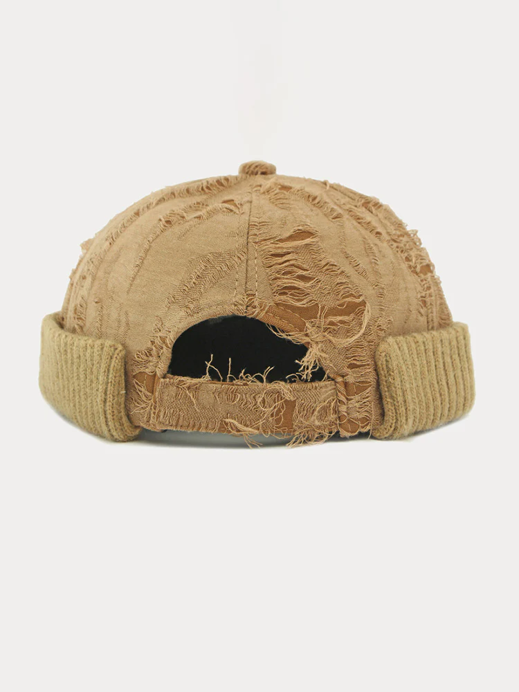 Stylish Knit Distressed Beanie Hat - Image 10