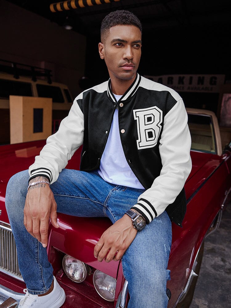 Stylish Letter Baseball Varsity Jackets (US Only) - Image 13