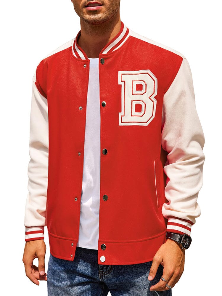 Stylish Letter Baseball Varsity Jackets (US Only) - Image 2