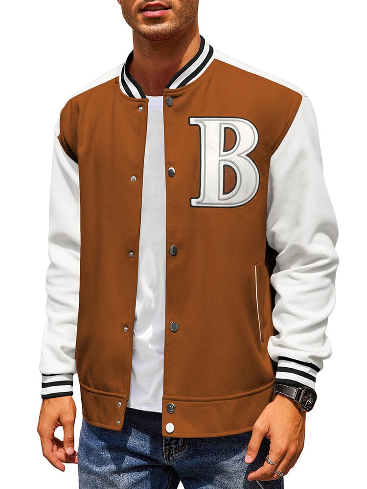 Stylish Letter Baseball Varsity Jackets (US Only) - Image 3