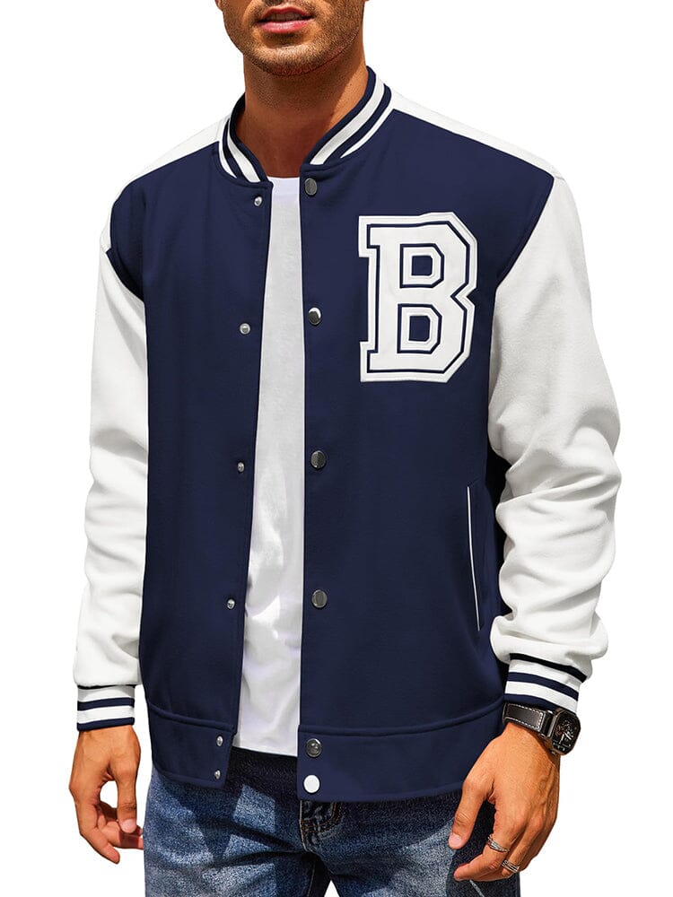 Stylish Letter Baseball Varsity Jackets (US Only) - Image 8