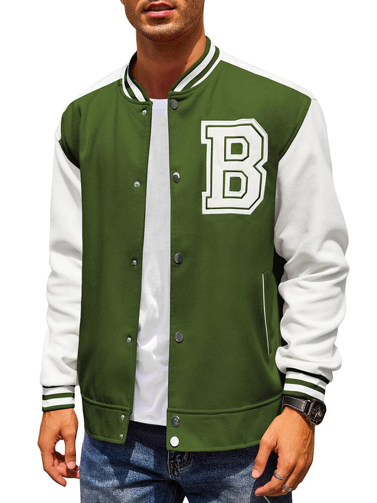 Stylish Letter Baseball Varsity Jackets (US Only) - Image 9