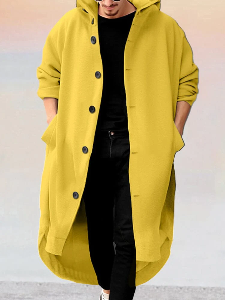 Stylish Long Hooded Outerwear - Image 3