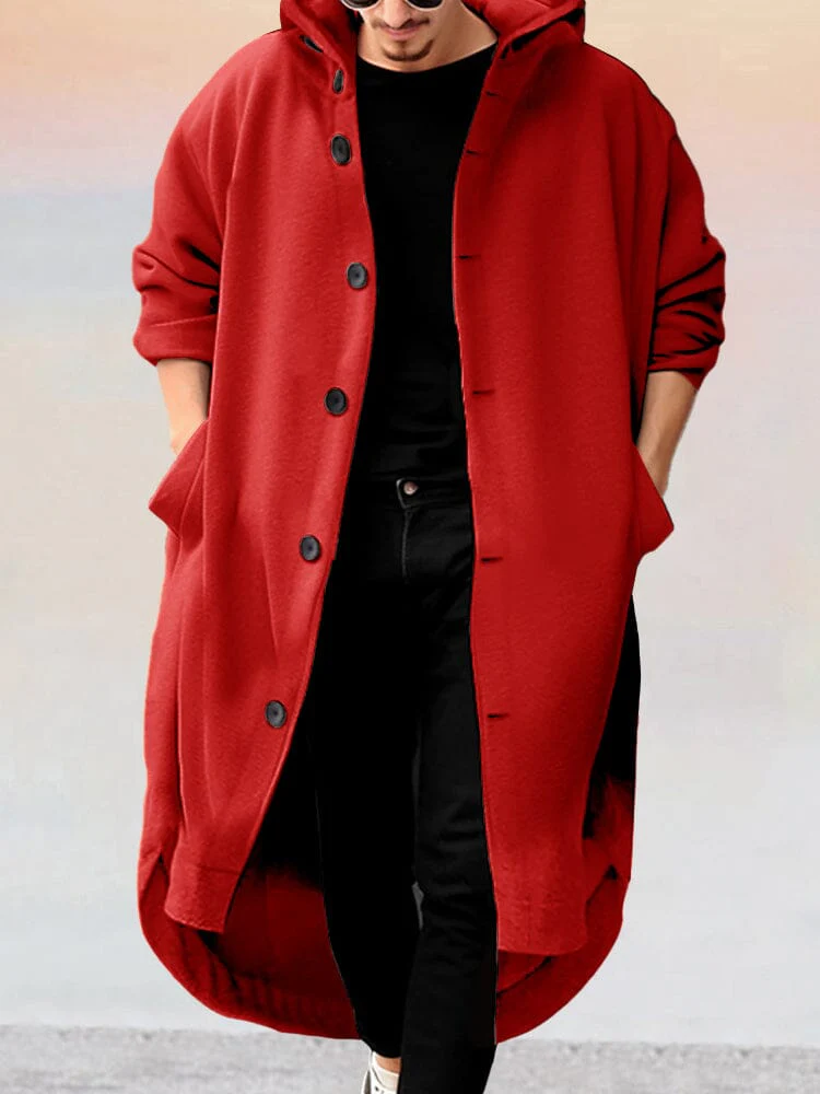 Stylish Long Hooded Outerwear - Image 5