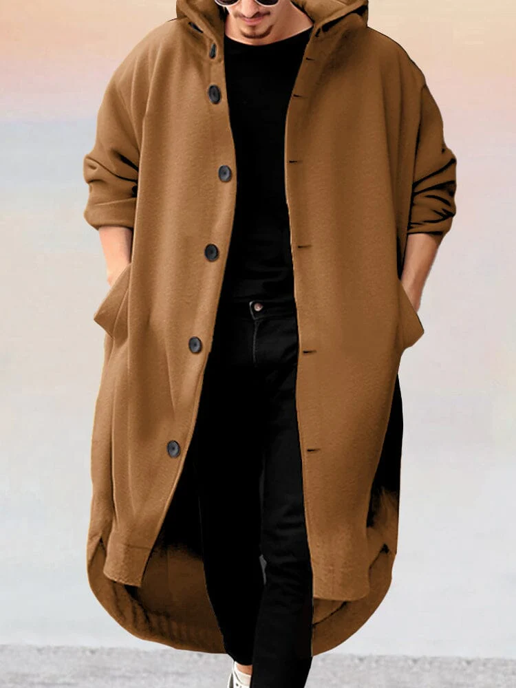 Stylish Long Hooded Outerwear - Image 6