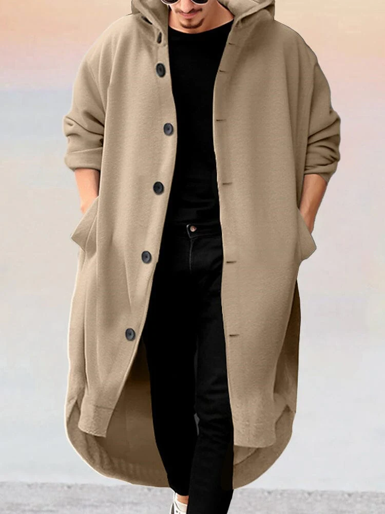 Stylish Long Hooded Outerwear - Image 7